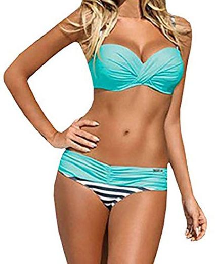 Tuopuda Traje De Baño Bikini-Mujer Push-up Acolchado Bra Bikini Verano Trajes de