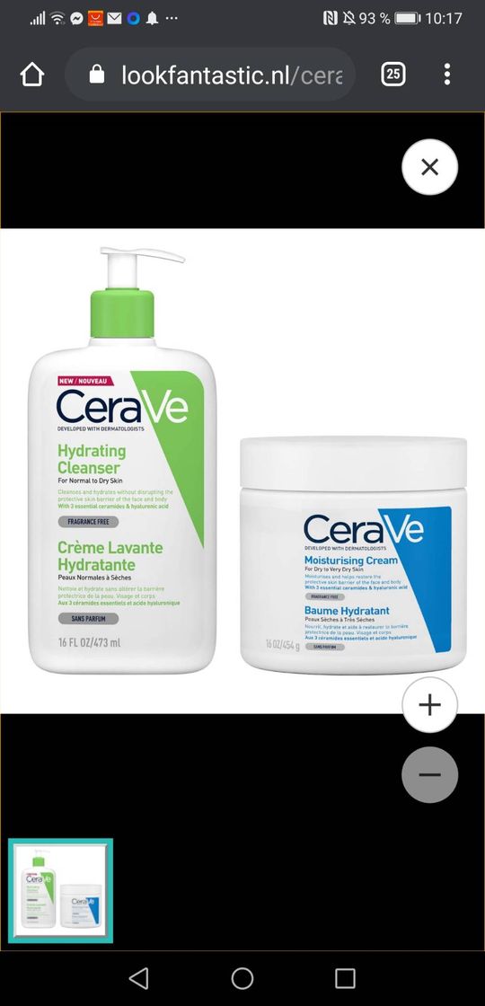 Producto CeraVe Large Sizes Duo