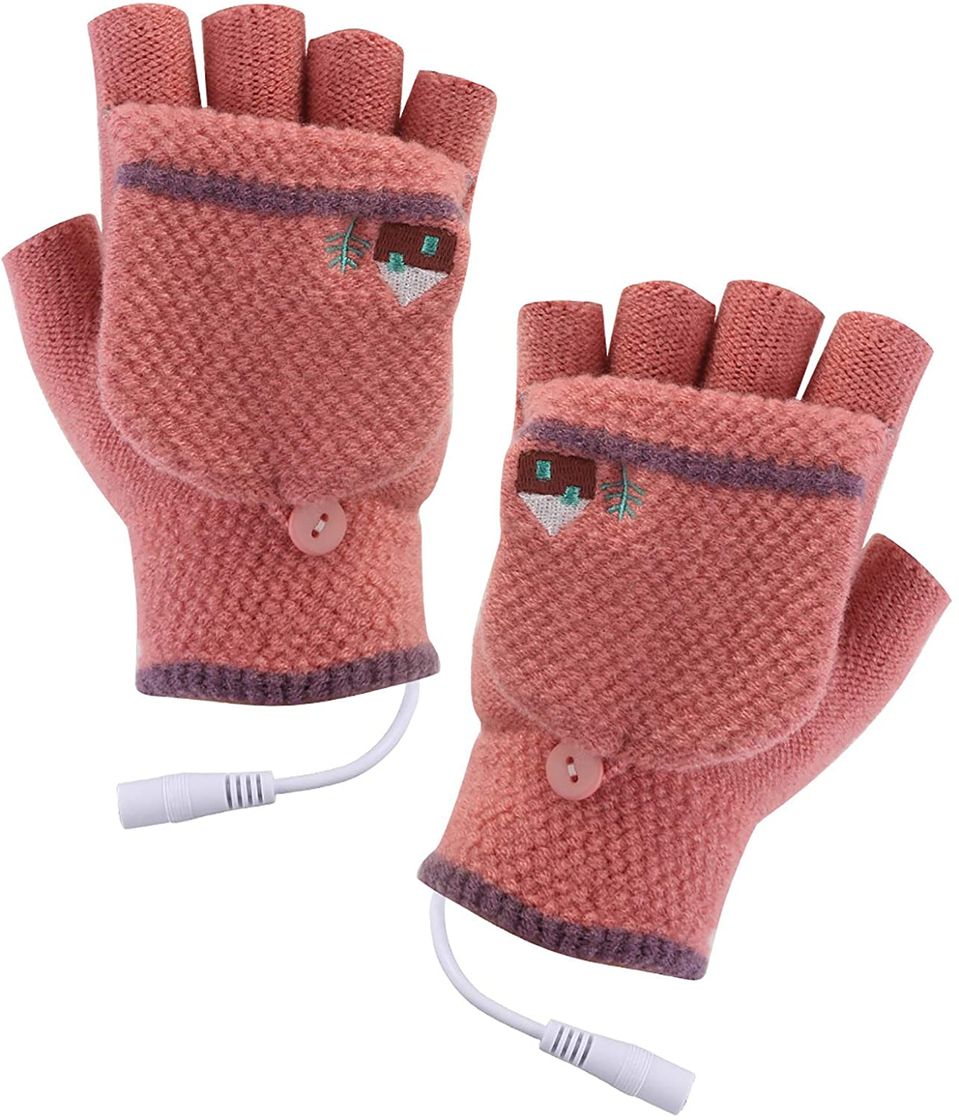 Moda Eurobuy Guantes calefactados por USB



