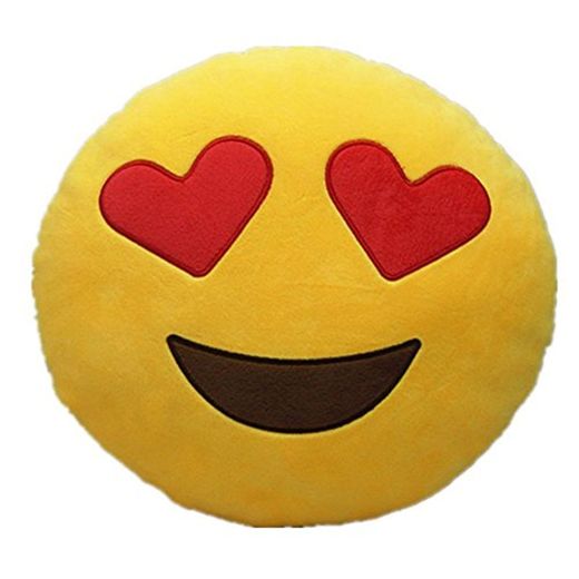 Emoji Emoticono Cojín Almohada Redonda Emoticon Peluche Bordado Sonriente