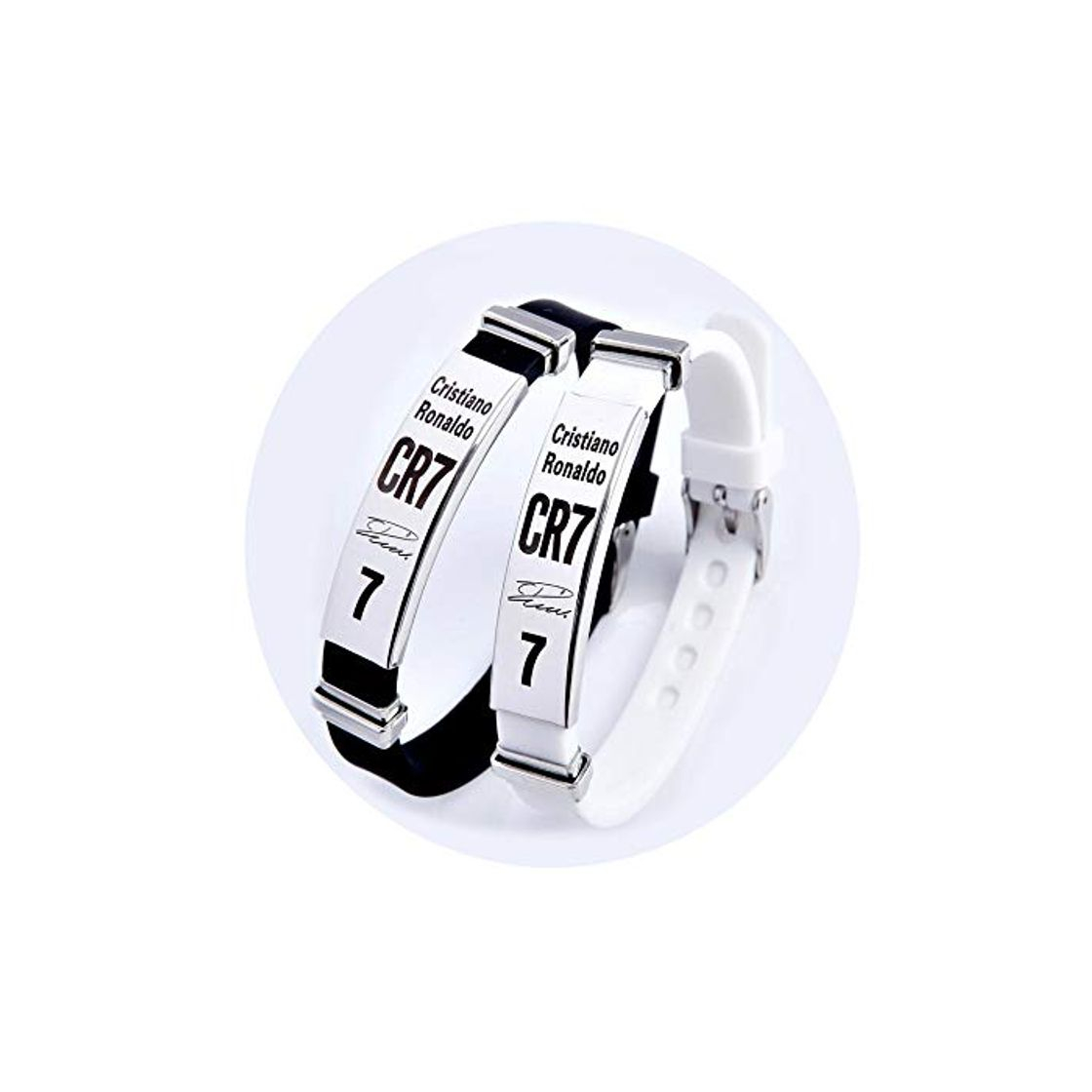 Producto Lorh's store Fútbol Cristiano Ronaldo Inspirador Firma Pulseras Ajustables CR7 Pulsera de