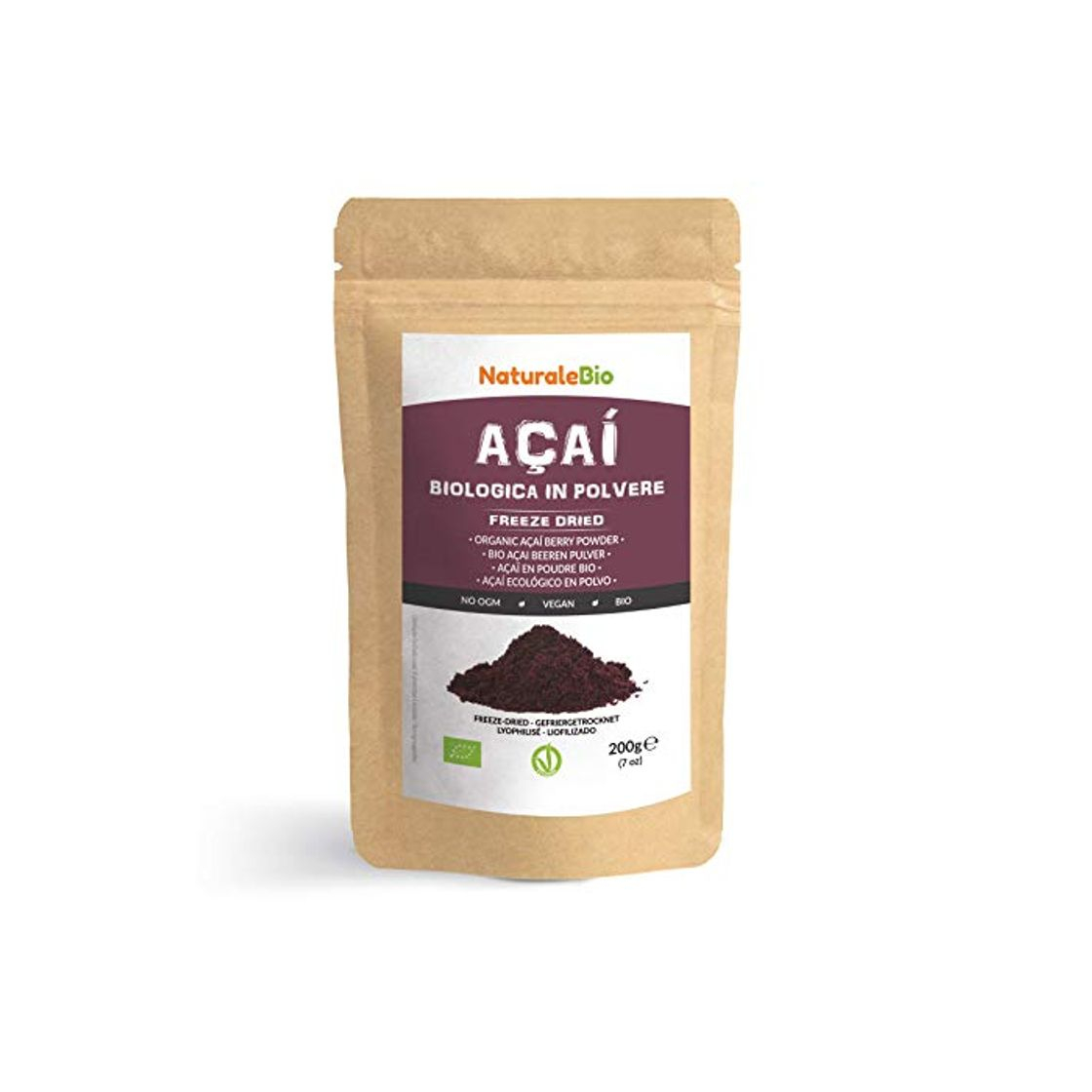 Product Bayas de Acai Orgánico en Polvo [Freeze - Dried] 200g