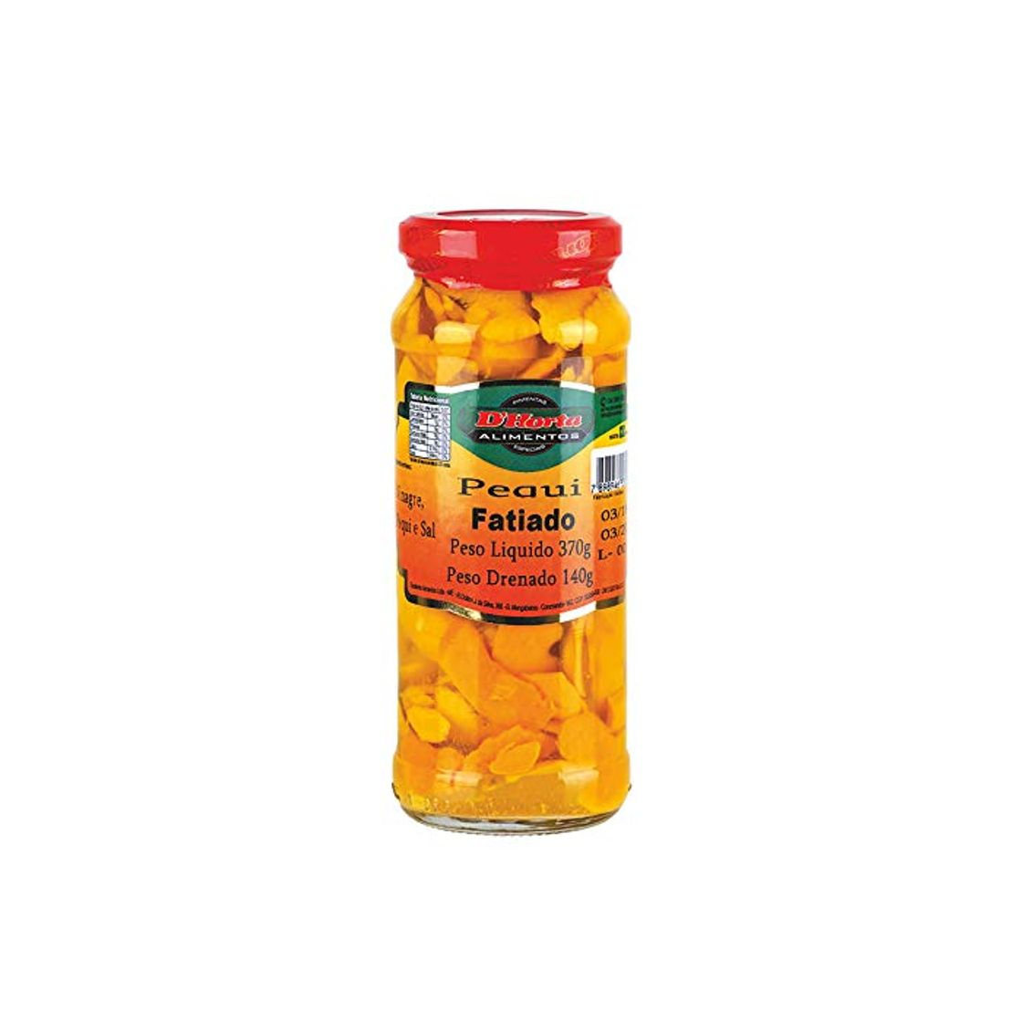 Productos Trozos de fruta pequi, vaso 370g