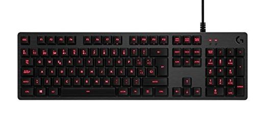 Logitech G413 USB QWERTY Español Negro - Teclado