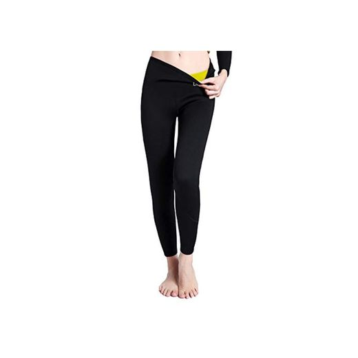 3/4 Leggings Deportivos Calzas para Adelgazar Medias Femeninas Sudor y Sauna Pantalones