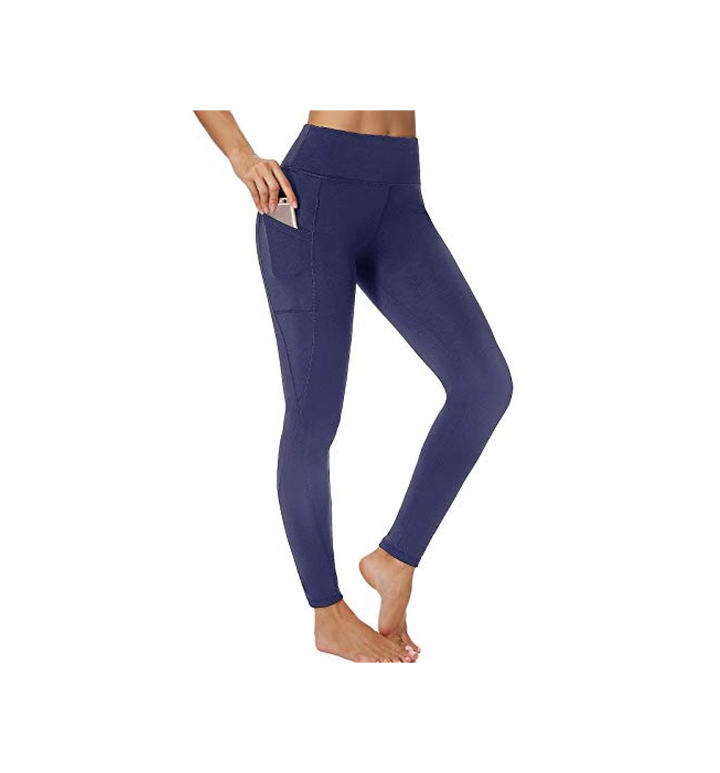 Product FITTOO Mallas Leggings Mujer Pantalones Deportivos Yoga Alta Cintura Elásticos y Transpirables #2 Azul Oscuro L