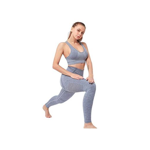 GYUGSD Pantalones De Yoga para Mujer Conjunto De Yoga Sin Costuras Gimnasio