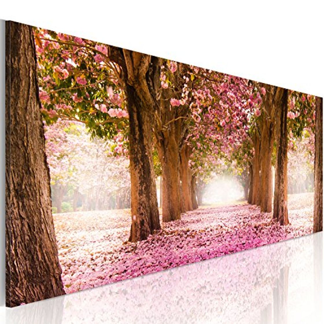 Producto murando Cuadro en Lienzo Bosque Flores 135x45 cm 1 Parte impresión en