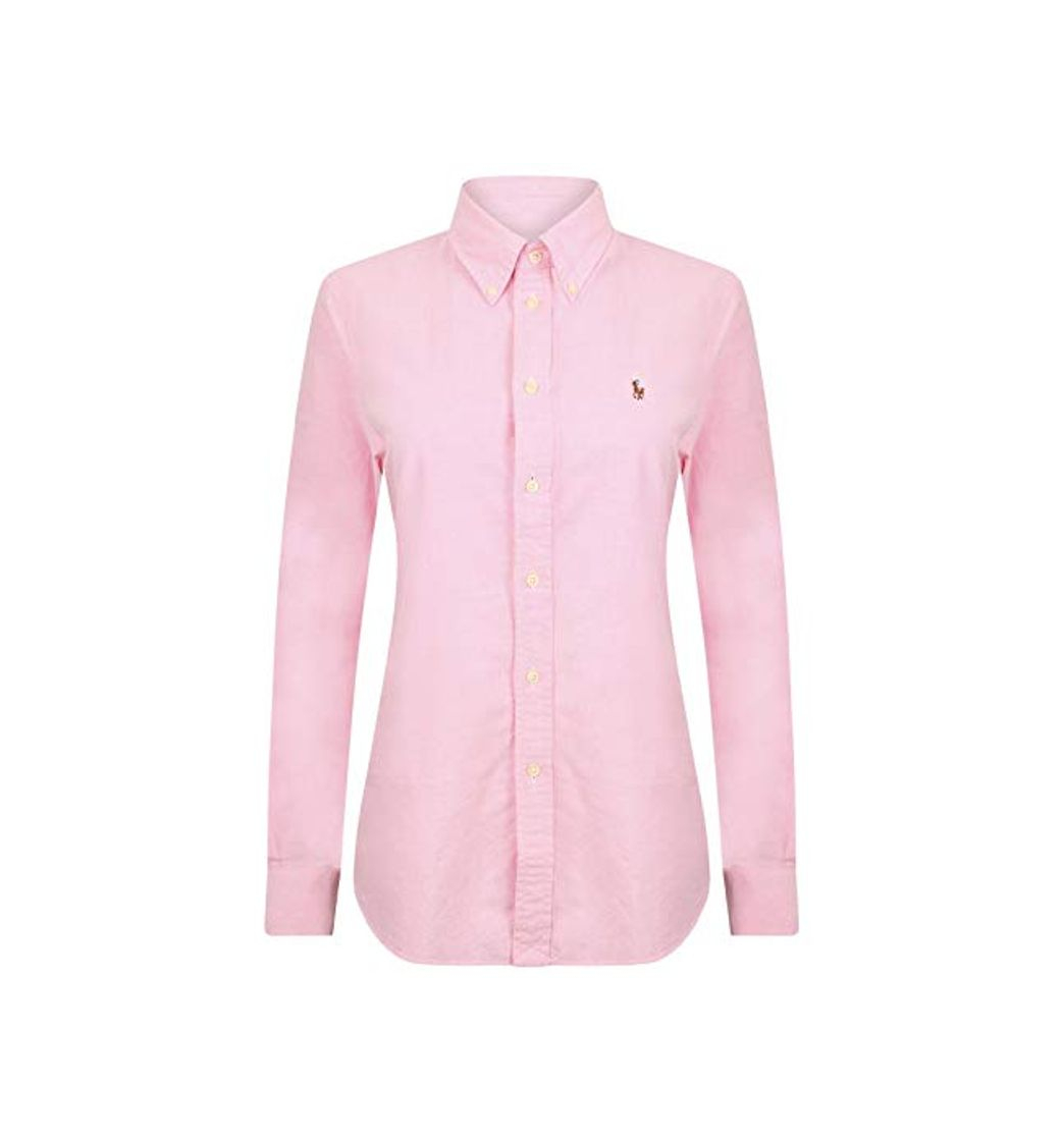 Product Ralph Lauren Camisa Oxford de Ajuste Personalizado para Mujer Rosa Rosa S