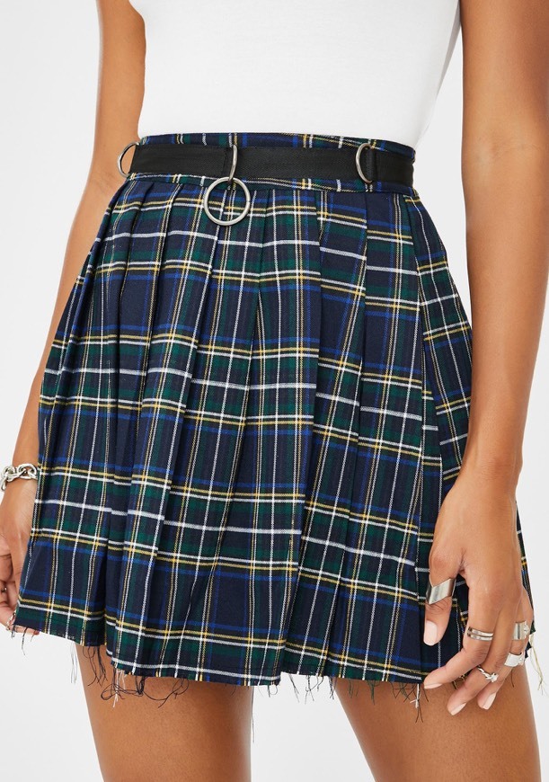 Productos Current Mood Plaid Mini Skirt