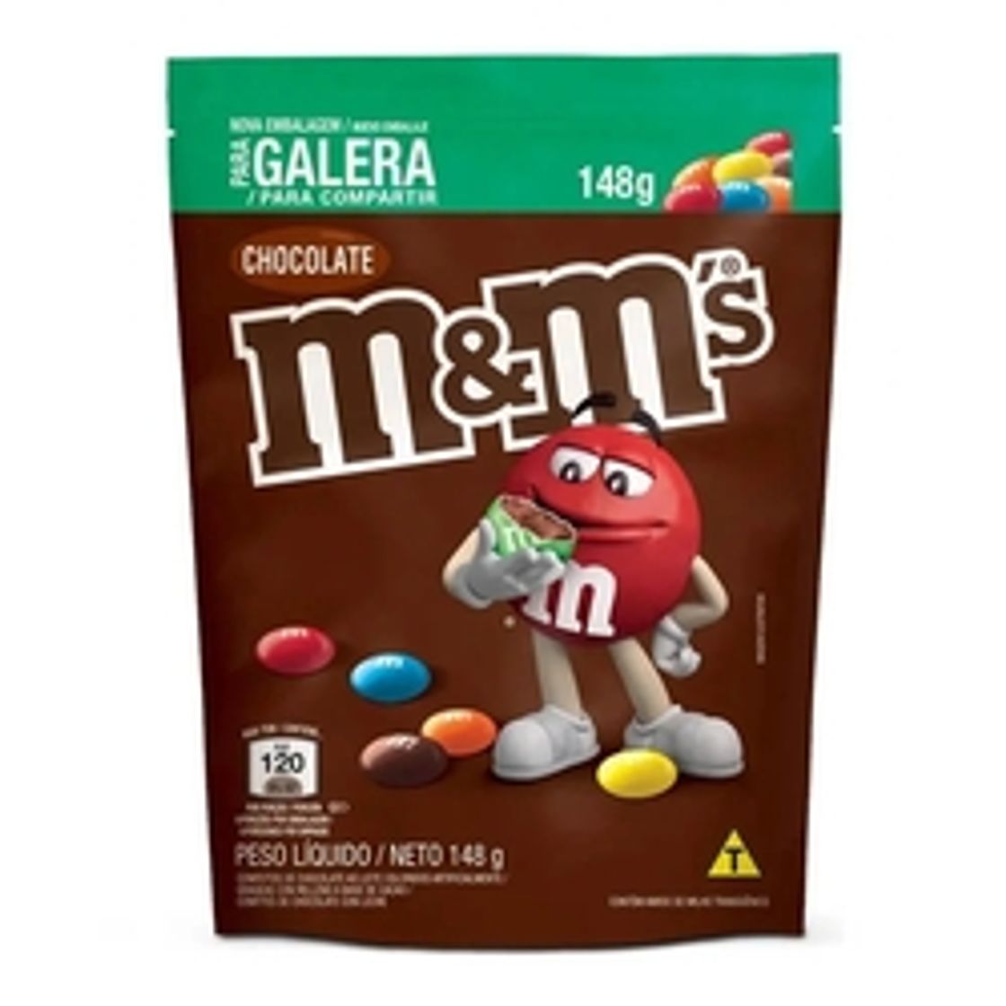 Fashion Chocolate Confeito M&ms Ao Leite 148g - Mars nas americanas