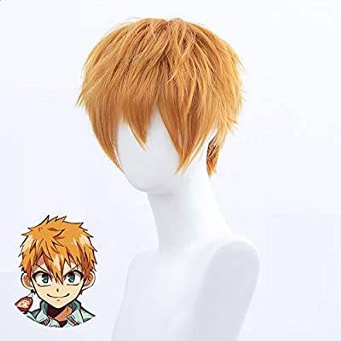 Producto Peluca Wig Cosplay Toiletbound Hanako kun Minamoto yellow or