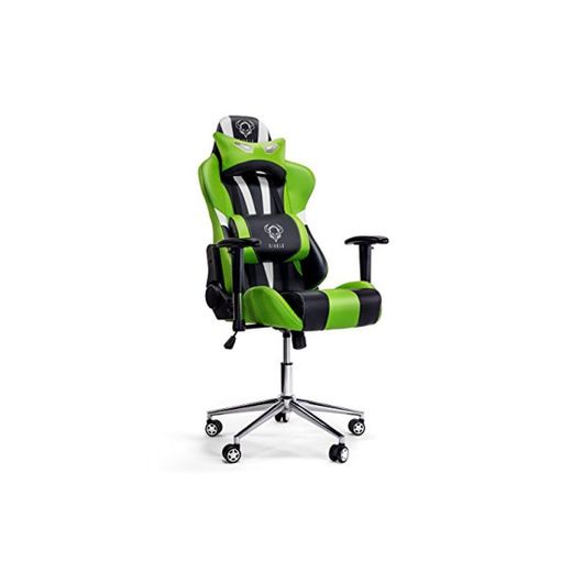 Diablo X-Eye Silla Gamer Apoyabrazos Ajustables Almohada y Cojin Lumbar Mecanismo de