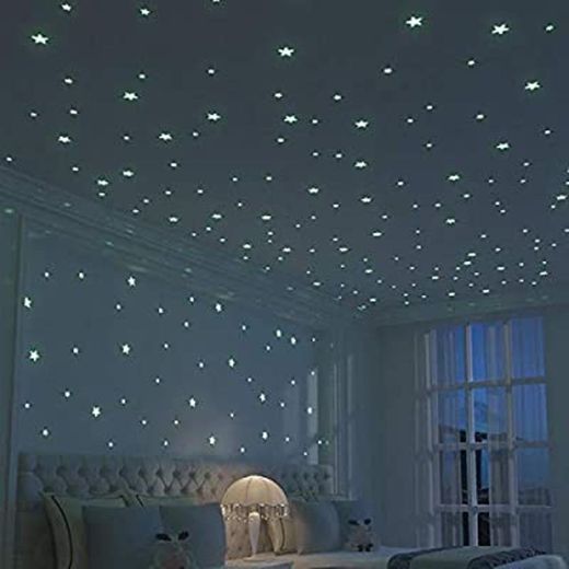 100pcs Star Luminous Wall Sticker