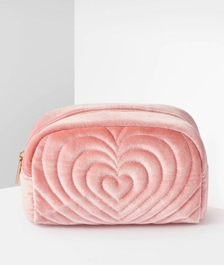 Skinnydip Heart Embroidery Makeup Bag at BEAUTY BAY