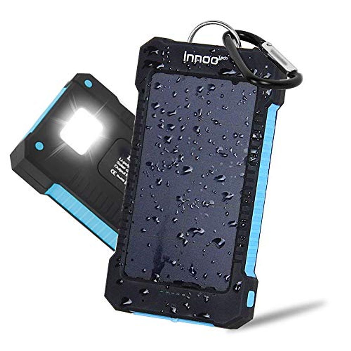 Producto Innoo Tech Cargador Solar 10000mAh, Power Bank portátil con Batería Externa y