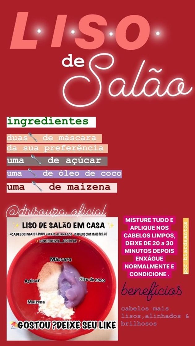 Moda LISO DE SALÃO 