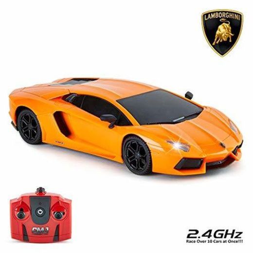 CMJ RC Cars-Cars Lamborghini Aventador Remoto Oficial Luces de Trabajo, Radio Control