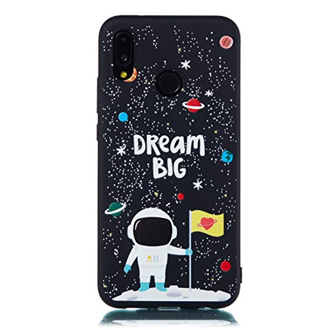 Social HopMore Compatible con Funda Huawei P20 Lite Silicona Negro Antigolpes Dibujos Creativo