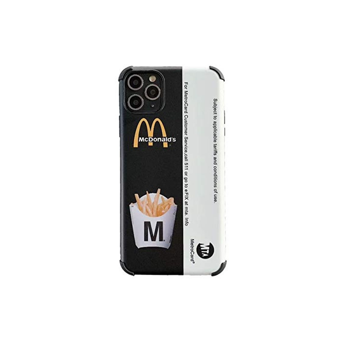 Social Funda de teléfono a Prueba de Golpes De Moda McDonald's Metrocard para iPhone 7 7plus 8 8plus 11 Pro XS MAX XR Hard Cover Fundas para iPhone 8 1