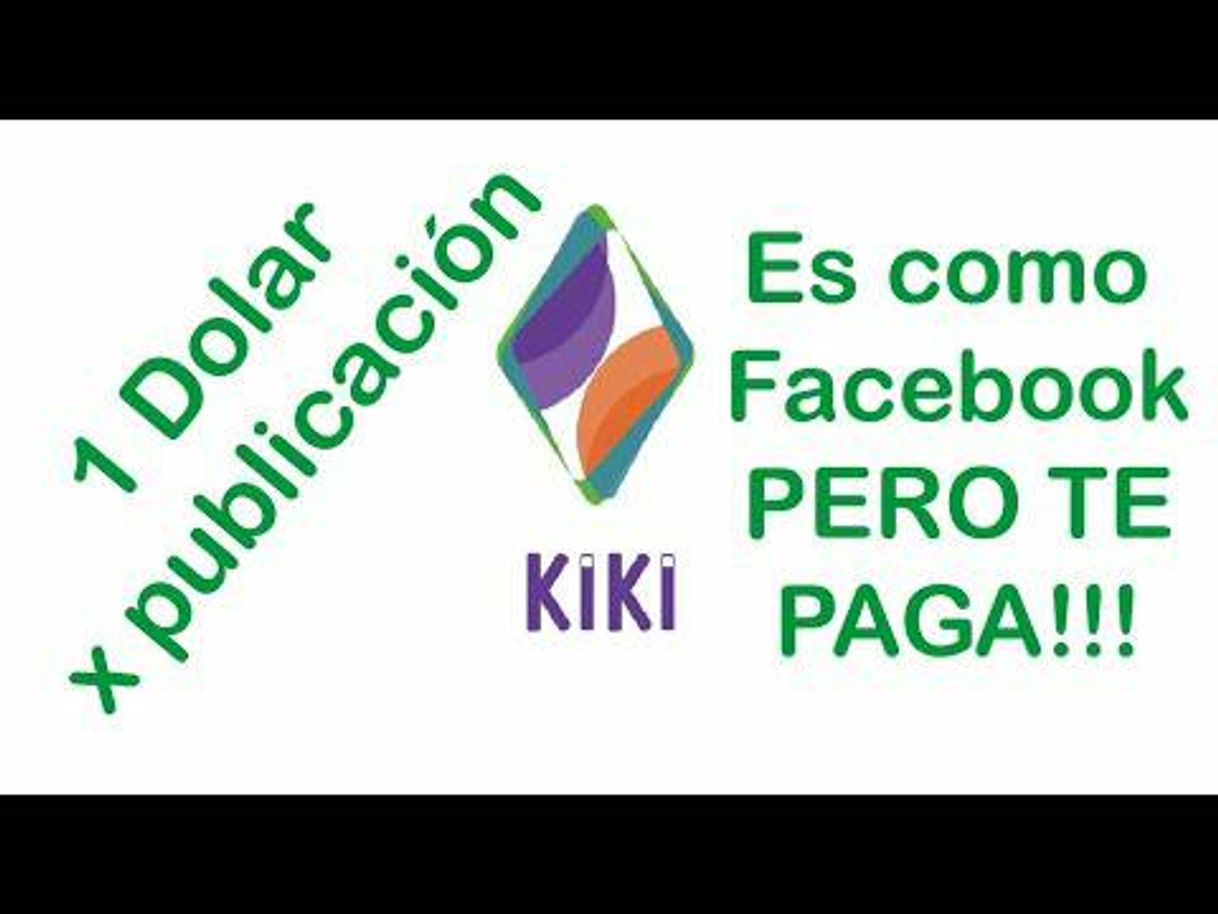 Kiki,.  Gana haciendo post😍