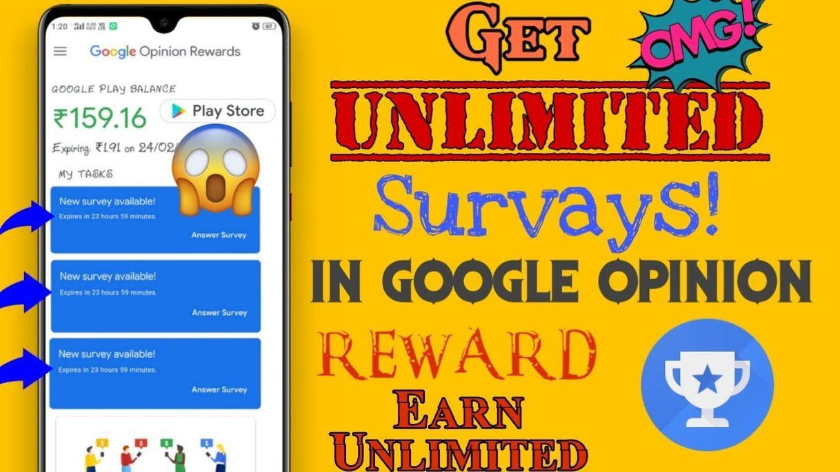 Google Opinion Rewards - It Pays to Share Your Opinion🔥😘