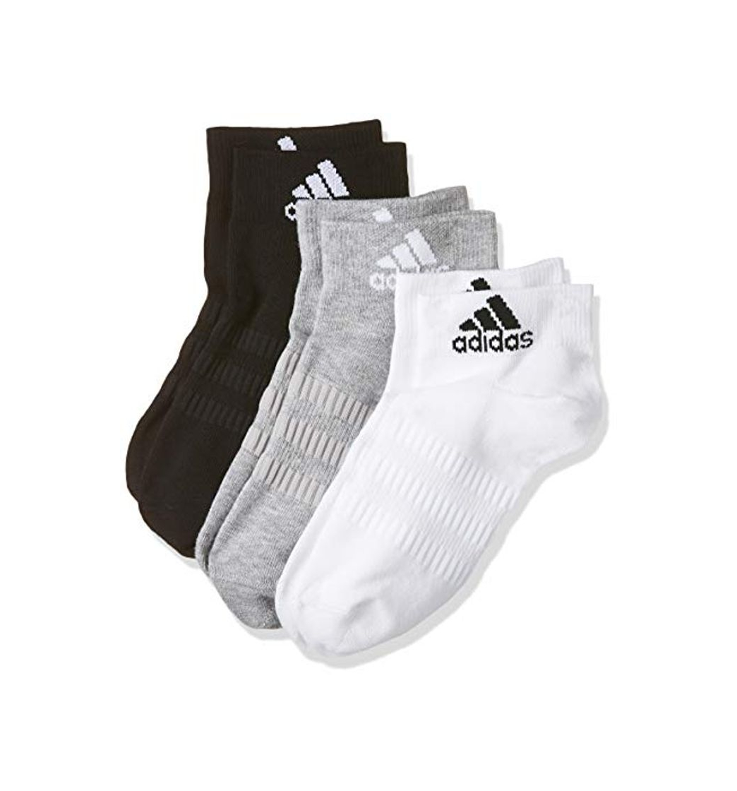 Product adidas Light ANK 3pp Calcetines, Unisex Adulto, Medium Grey Heather