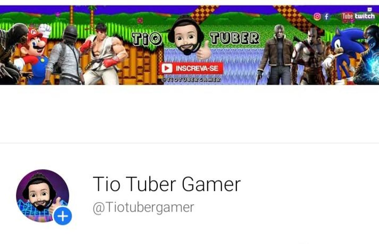 Moda Facebook Tio Tuber Gamer