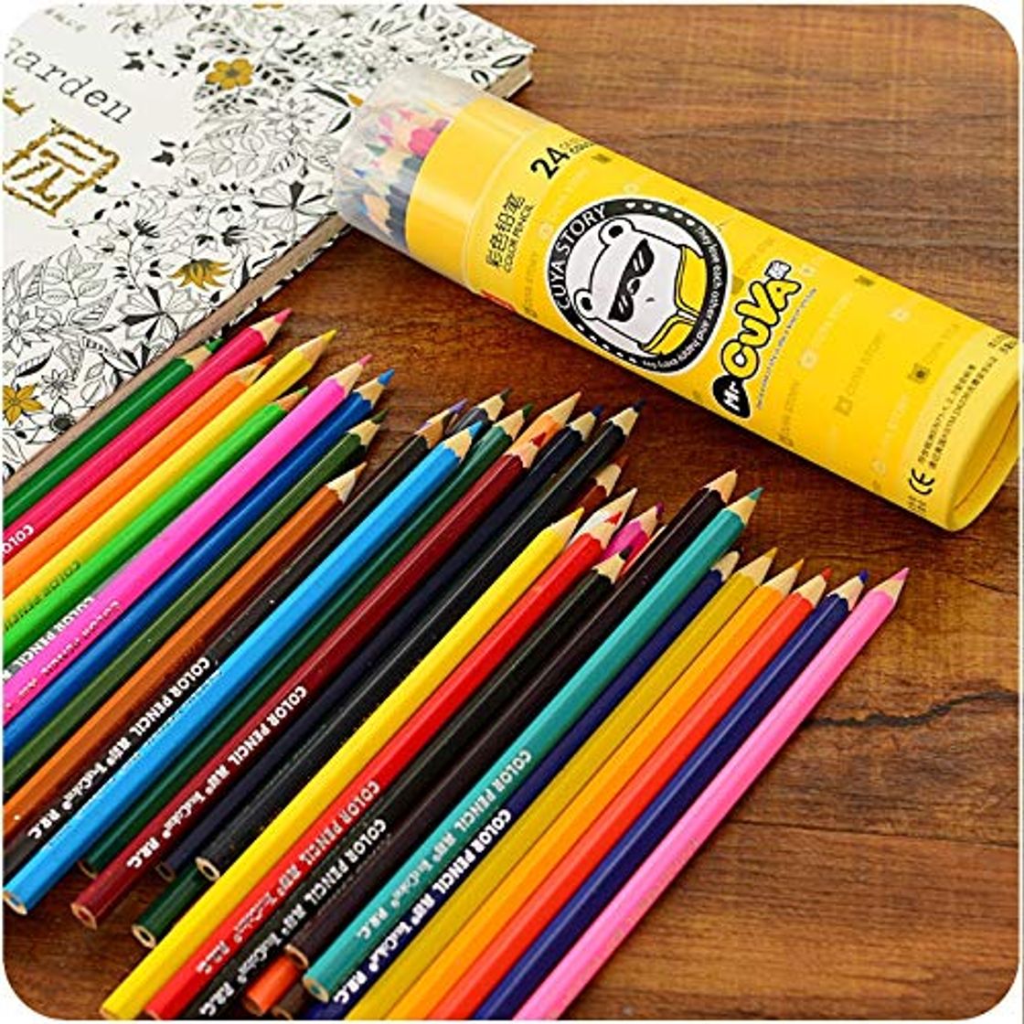 24 lápices de colores Conjunto de lápices de colores de madera para