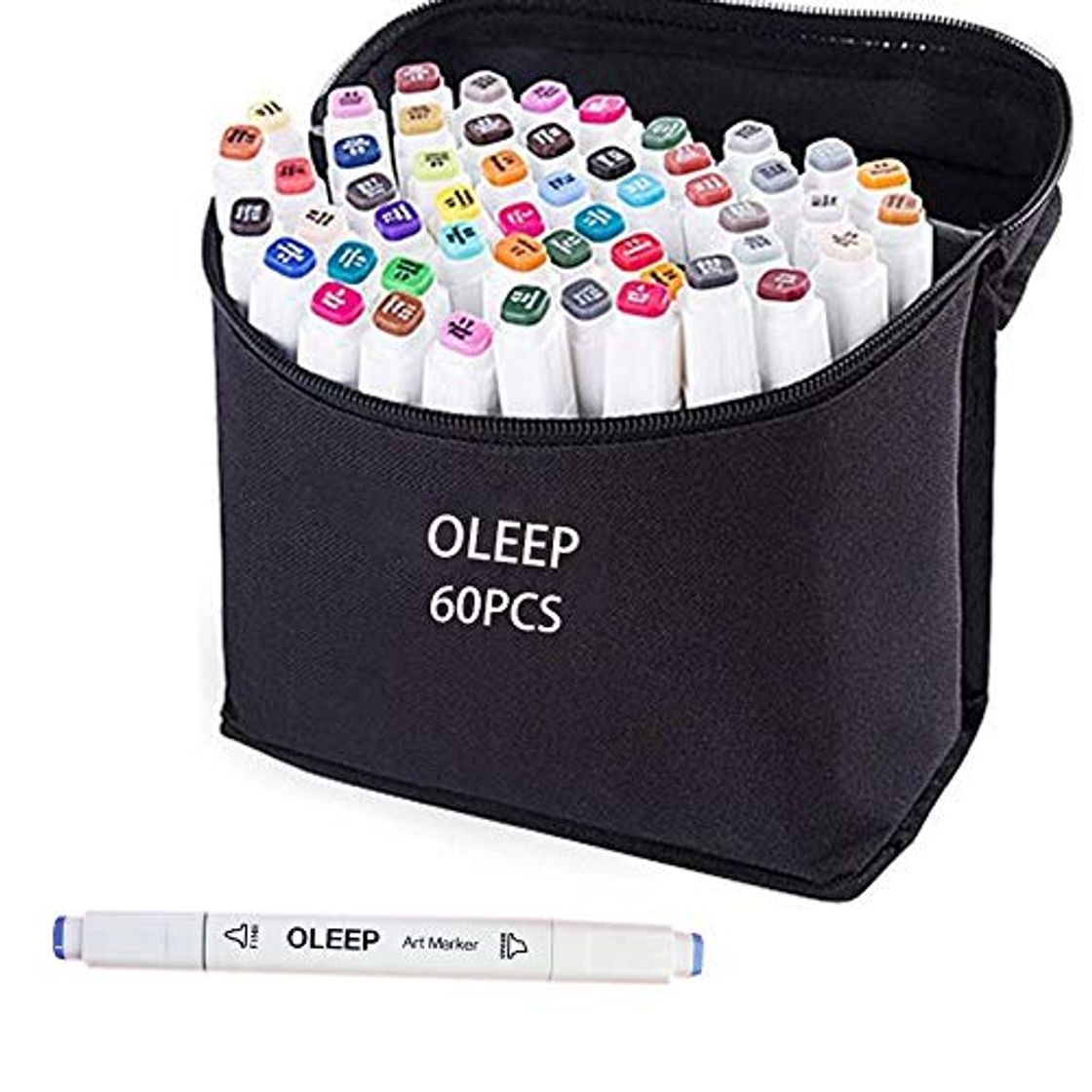 Social oleep 60 color Touch cinco arte dibujo marcadores de doble punta amplia