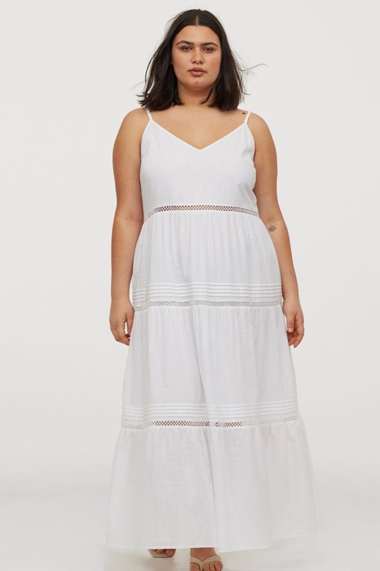 Moda Vestido branco maxi