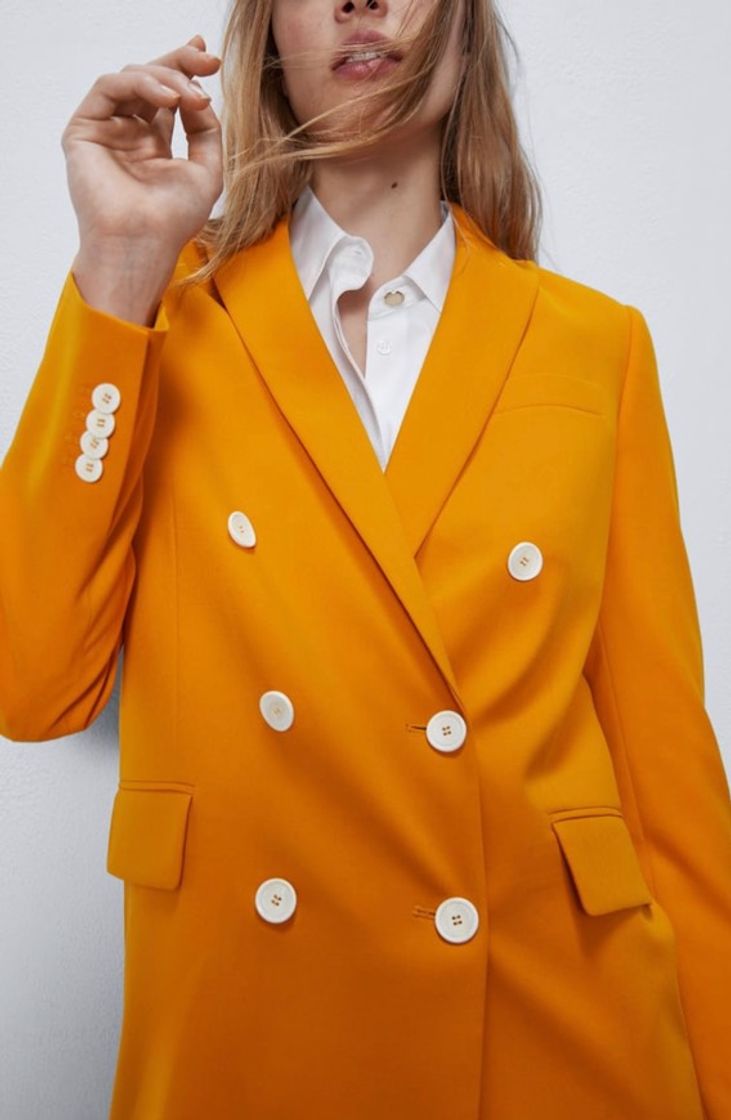 Moda Blazer laranja 