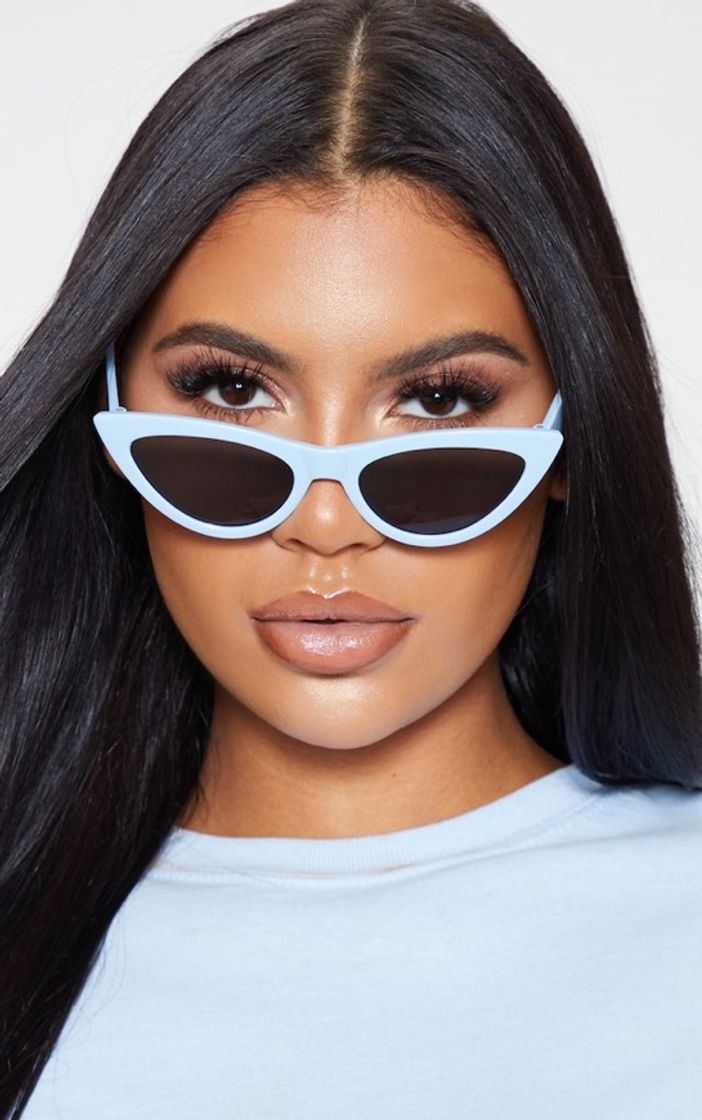Baby Blue Retro Cat Eye Sunglasses