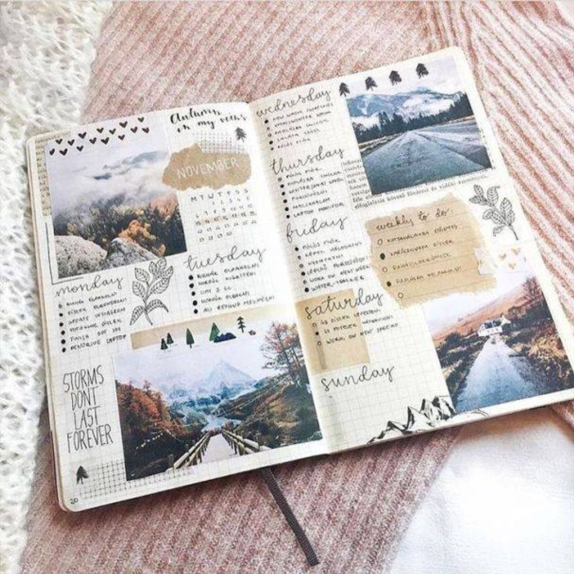 Fashion Planner bullet journal 