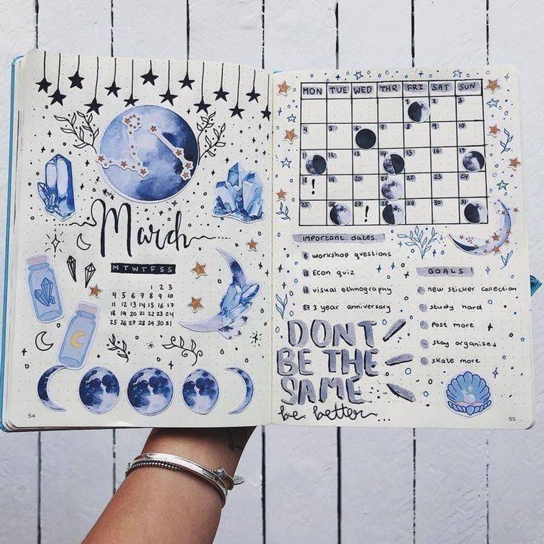 Fashion Planner bullet journal 