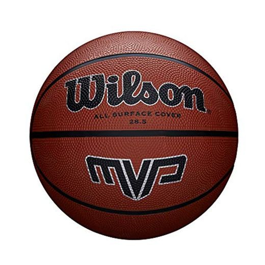 Wilson MVP - Balón, color Naranja/ Negro, tamaño