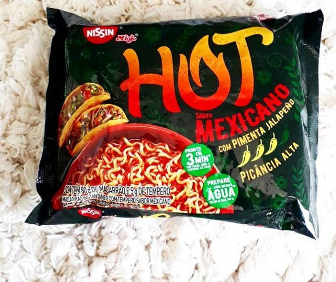 Productos Nissin Miojo Lámen Hot Mexicano