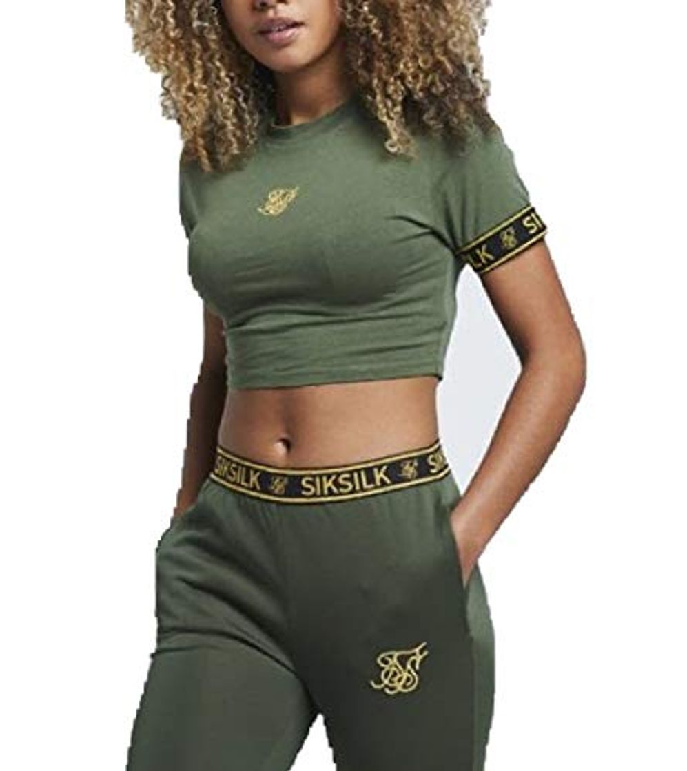 Products Camiseta Mujer Siksilk Taped Cuff Bronze M