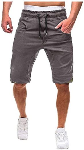 Pantalones Cortos para Hombre Verano Cargo Shorts Bermuda Deporte Short Pantalón Sweatpant