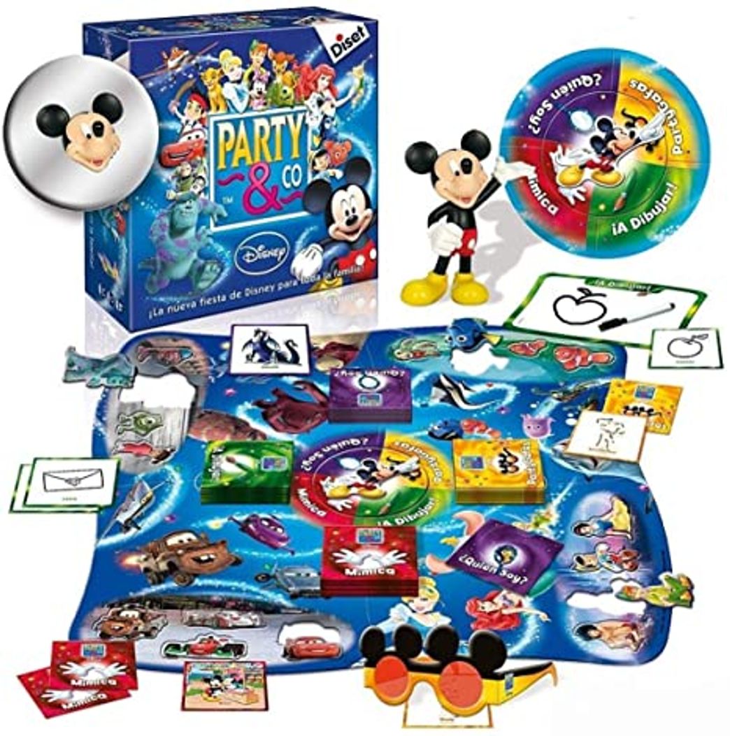 Product Diset- Disney Juego Party, 27.2 x 26.7 x 8.9