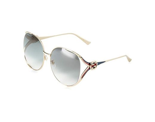 Gucci GG0225S 004 Gafas de sol, Dorado