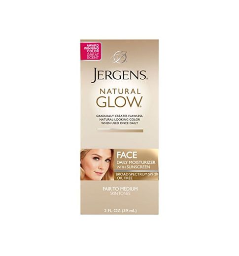 Jergens Natural Glow Healthy Complexion Daily Facial Moisturizer For Fair to Medium Spf 55g