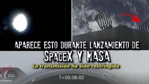 Aparece esto durante lanzamiento de SpaceX y NASA - YouTube