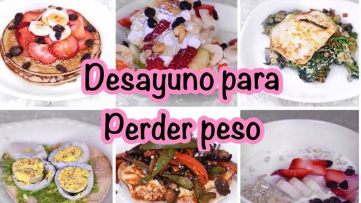 6 DESAYUNOS PARA BAJAR DE PESO RAPIDO 