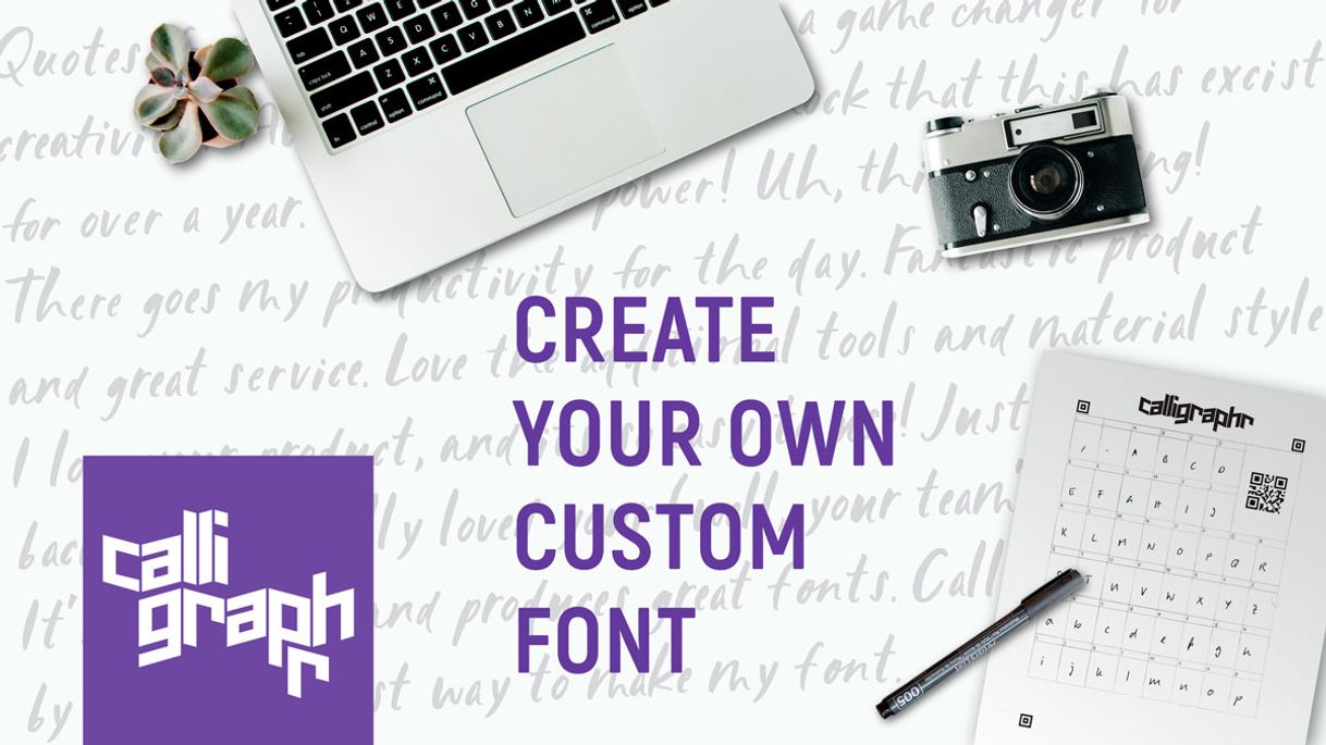 Moda Calligraphr - Draw your own fonts.