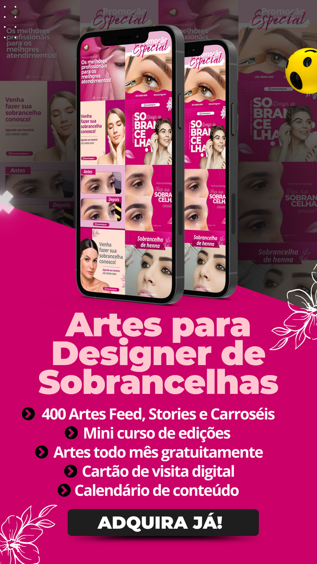 Moda Pack Canva Designer de Sobrancelha 