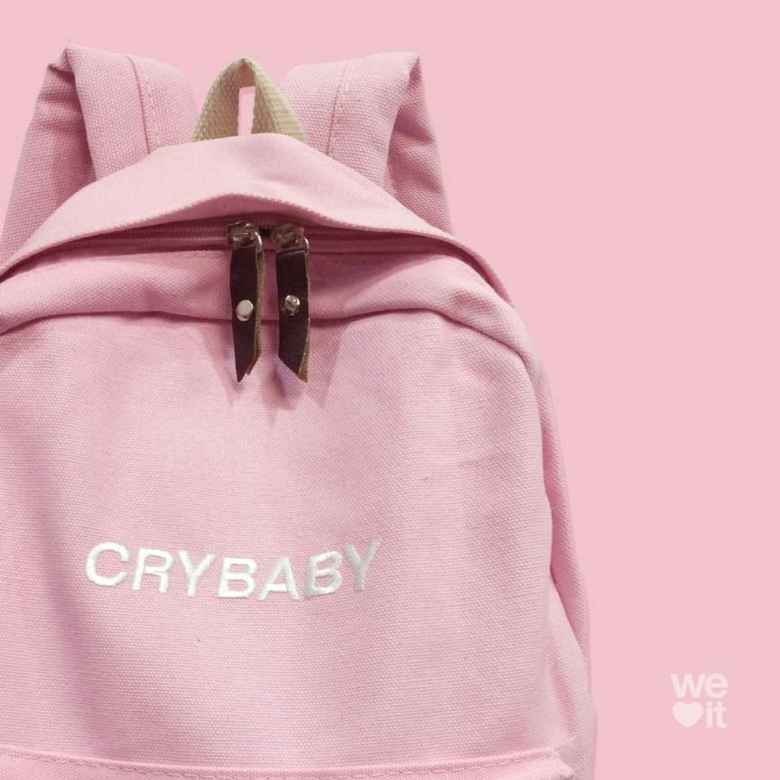 Moda Mochila Rosa cry baby 💘