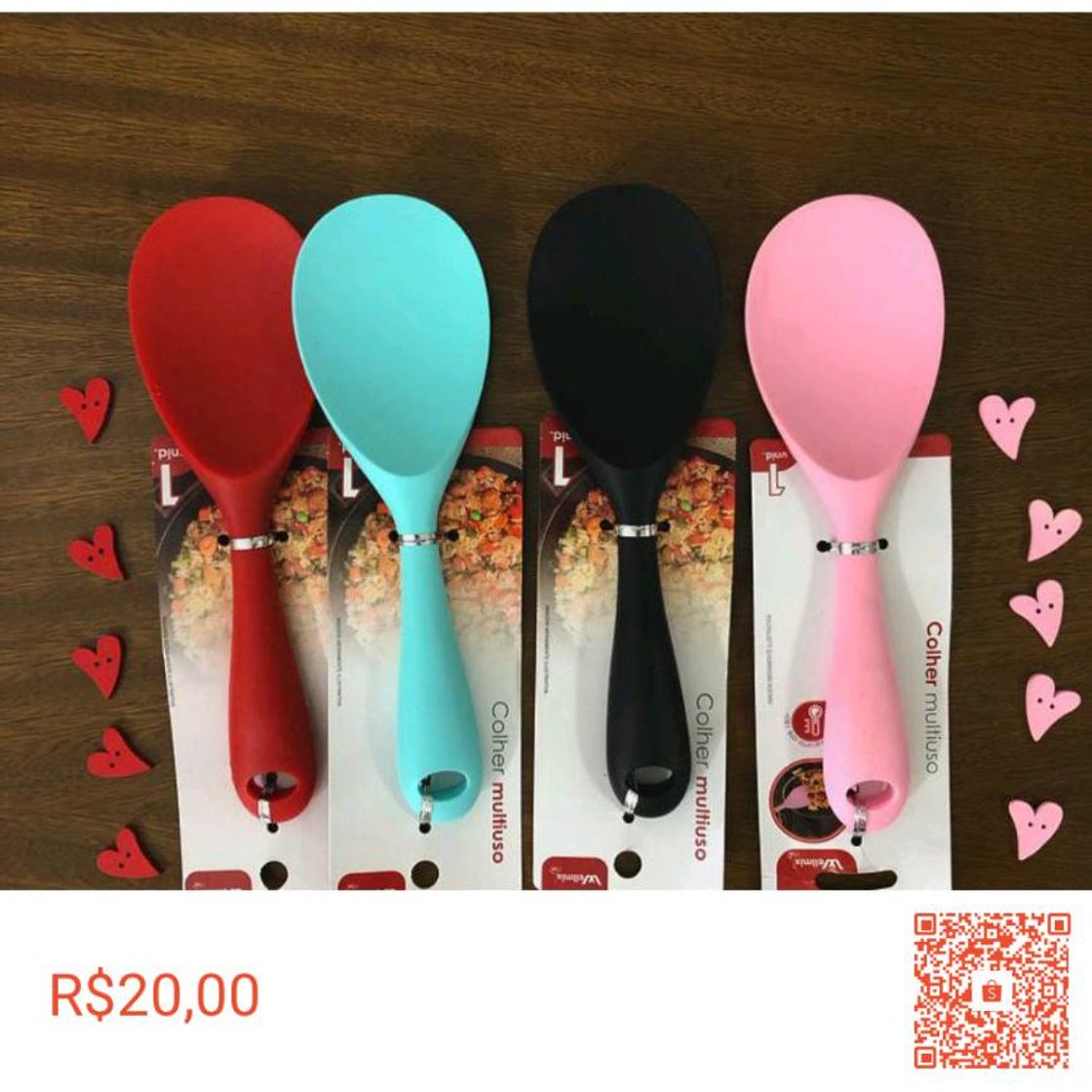 Fashion Colher de silicone por R$ 20,00 💖