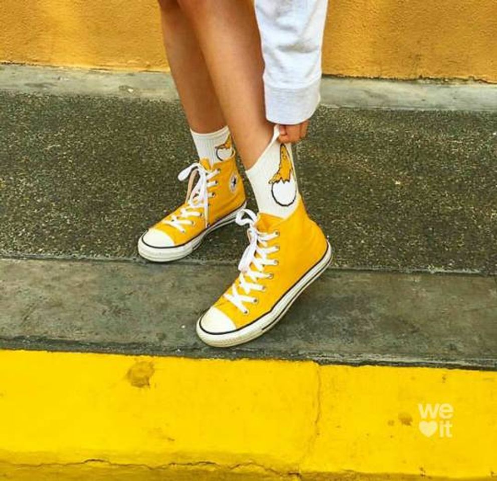 Moda All star amarelo 💛