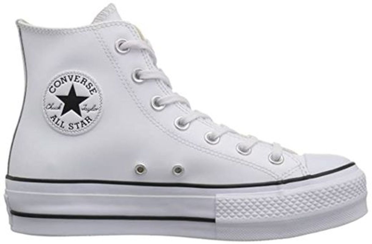 Product Converse Chuck Taylor CTAS Lift Hi, Zapatillas para Mujer, Negro